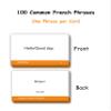 100 Essential French Phrases Flash Cards for Adults - Learn French Phrases for Beginners with Durable & Portable Flashcards- French Flashcards Simple Phrases view 2