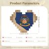 Abstract Nevada State Flag Map Print Heart Shaped Building Brick Block Puzzle, Personalized Custom Gift for Men and Women view 4