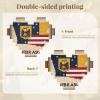 Abstract Nebraska Flag Map Print Heart Shaped Building Brick Block Puzzle, Personalized Custom Gift for Men and Women view 3