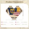 Abstract Nebraska Flag Map Print Heart Shaped Building Brick Block Puzzle, Personalized Custom Gift for Men and Women view 4