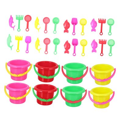 Alasum 8sets Beach Bucket Toy for Boys and Girls Sand Dredging Tools for for Boys and Girls for Backyard and