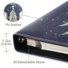 Qumton Large Photo Album, Dreamcatcher Moon Star (2) Personalized Leather Cover Photo Book for 4x6 5x7 6x8 Pictures, Photo Albums for Family, Baby, Wedding view 4