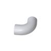 XYEIUGO Gobricks 25214 Ornaments Brick Round 1x1 Diameter Tube with 90 Degree Elbow (2x2x1) and Axle Holes (Crossholes) at Each 50 Pieces Building Blocks Color:Gray White 092 view 1
