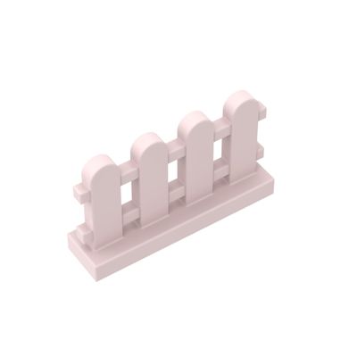 Gobricks GDS-1177 33303 Ornaments Picket Fence 1x4x2, Light Pink, 50 pcs
