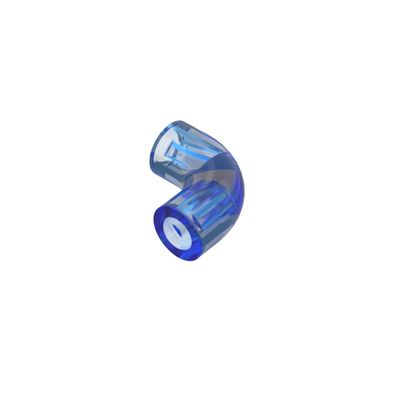 XYEIUGO Gobricks 25214 Ornaments Brick Round 1x1 Diameter Tube with 90 Degree Elbow (2x2x1) and Axle Holes (Crossholes) at Each 50 Pieces Building Blocks Color:Trans-Dark Blue 150