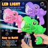 3-Pack Gifts for Girls Bubble Gun - Auto Light Up Bubble Machine with Refills for Kids Toys Girls Ages 6-8 Birthday Gift Party Favors Eassentials Easter Stocking Stuffers Valentine (Green+Pink+Purple) view 3