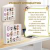 2Pcs White Display Case for Figures,Wall Mounted Acrylic Clear Storage Case,Dust Proof Display Cabinet Organizer with Shelves Magnetic Door for Mini Figure Toys or Collectibles Figures view 3