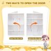 2Pcs White Display Case for Figures,Wall Mounted Acrylic Clear Storage Case,Dust Proof Display Cabinet Organizer with Shelves Magnetic Door for Mini Figure Toys or Collectibles Figures view 4