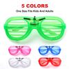 25 Pack LED Light Up Sunglasses for Kids & Adults, Glow in the Dark Neon Glasses Bulk for Party Favors, Birthday & School Events, Hora Loca Rave Night Accessories, Easter St. Patricks Day Party view 2