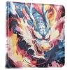 Qumton Large Photo Album, Colorful Dragon Watercolor (3) Personalized Leather Cover Photo Book for 4x6 5x7 6x8 Pictures, Photo Albums for Family, Baby, Wedding view 1