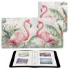 Qumton Large Photo Album, Flamingo Palm Leaf Painting Personalized Leather Cover Photo Book for 4x6 5x7 6x8 Pictures, Photo Albums for Family, Baby, Wedding view 2