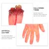Abaodam 2pcs Scary Simulated Severed Hands Props for Halloween Decoration Realistic Fake Broken Arms Bloody Broken Body Parts for Haunted Houses Pranks and Halloween Party Supplies view 4