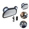 BESTonZON Baby Rearview Mirror LED Lights Adjustable Backseat Observation Mirror for Infants USB Rechargeable Car Baby Monitor Cute Design for Safe Travel view 2