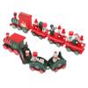 BRIGHTFUFU 2sets Christmas Train Ornaments Cartoon Train Decor for Boys and Girls Holiday Play and Festive Desktop Display Unique for Boy Girl view 1