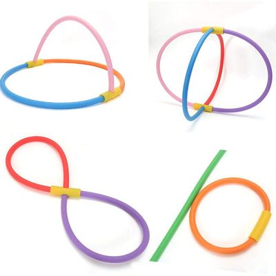 2Pcs Swimming Pool Foams with 2 Connectors, 59 Inch Hollow Foam Pool Swim Noodles Foam Noodles (Random)