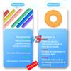 2Pcs Swimming Pool Foams with 2 Connectors, 59 Inch Hollow Foam Pool Swim Noodles Foam Noodles (Random) view 3
