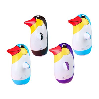 Toddmomy 4pcs Penguin Tumbler Toys Inflatable Boys and Girls Decor Adorable Penguin Statues for Home Office Decoration
