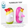 Toddmomy 4pcs Penguin Tumbler Toys Inflatable Boys and Girls Decor Adorable Penguin Statues for Home Office Decoration view 4