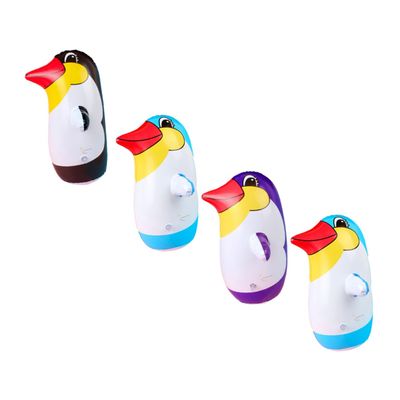 SEWOART 4pcs Inflatable Penguin Tumblers Colorful PVC Eco-Friendly Decor for Durable Safe Animal Toy Unique Tumbler Design to Engage Play