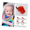 Adorable Baby Stroller Clips 4-Piece Blanket Clamps Heart Shape Design Multi-Functional Pram Toy Holder for Buggy Accessories and Home Use view 4