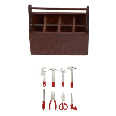 BRIGHTFUFU 1set Mini Tool Kit for Boys and Girls of Miniature House Tools Fun Projects and Room Decor
