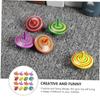 DECHOUS 16pcs Gyro Toys for Boys and Girls Wooden Fidget Toys Pack Educational Gyro Playthings Safe Eco-Friendly Bright Patterns Random Color view 2