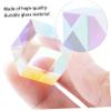DOITOOL Square Optical Tabletop Ornament Prism Optic Glass Crystal Prism for RGB Dispersion Photo Decoration Tool view 4