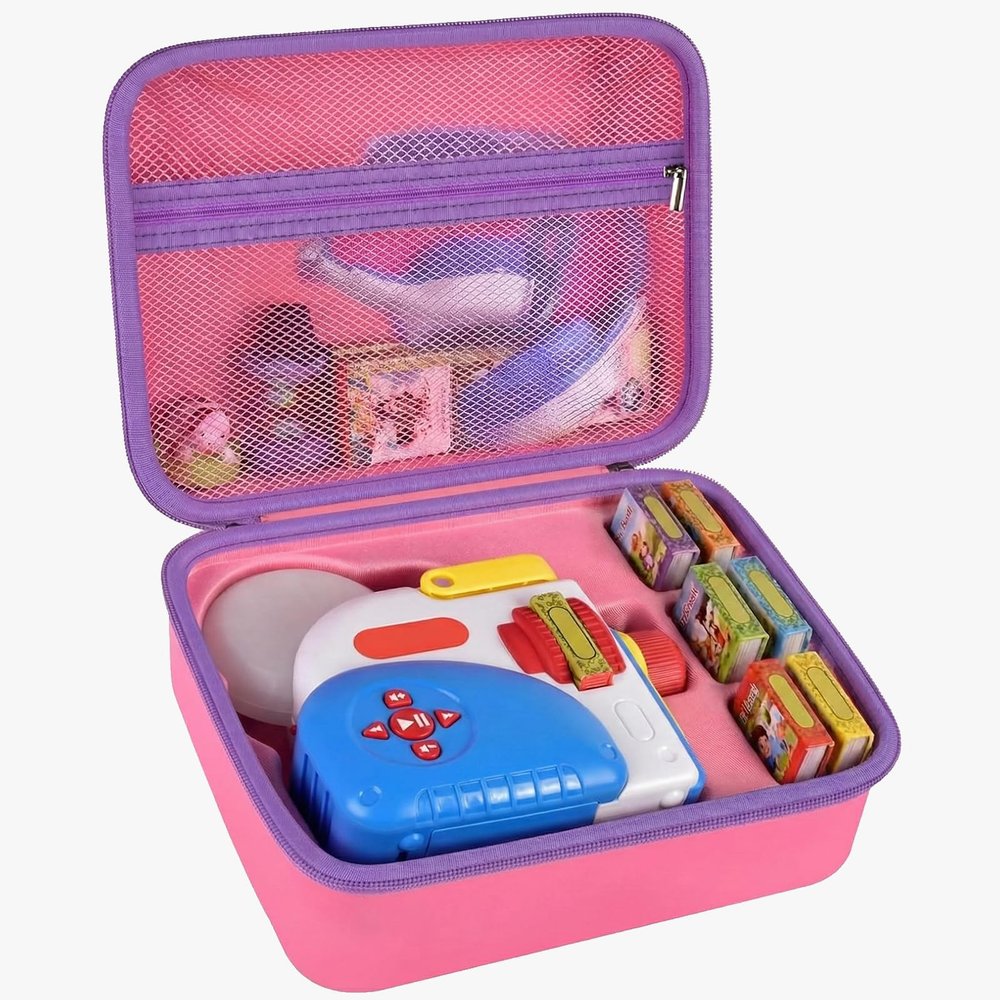 Case Compatible with Little Tikes for Story Dream Machine Books Starter Set, Toys Protective Container for Little Tikes for Storytime Audio Play Real for Littles Character Collection (Box Only), Pink