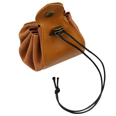 Abaodam Portable Drawstring Dice Organizer Bag High-grade Pu Material Dice Pouch for Games Beads Jewelry Storage Easy Open Versatile and