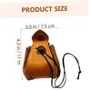 Abaodam Portable Drawstring Dice Organizer Bag High-grade Pu Material Dice Pouch for Games Beads Jewelry Storage Easy Open Versatile and view 2