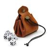 Abaodam Portable Drawstring Dice Organizer Bag High-grade Pu Material Dice Pouch for Games Beads Jewelry Storage Easy Open Versatile and view 3
