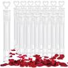 FOIMAS 40pcs Mini Wedding Bubble Wand,White Heart Bubble Wand for Guest Wedding Party Favor Bachelorette Party Valentines Day Party Decoration Supply view 1