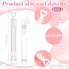 FOIMAS 40pcs Mini Wedding Bubble Wand,White Heart Bubble Wand for Guest Wedding Party Favor Bachelorette Party Valentines Day Party Decoration Supply view 2