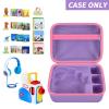 Case Compatible with Little Tikes for Story Dream Machine Books Starter Set, Toys Protective Container for Little Tikes for Storytime Audio Play Real for Character Collection (Box Only), Purple view 2