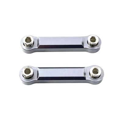 RC Upgrade Parts for Mjx for Hyper Go 14301 14302 1/14 Remote Control Car Modified Accessories Parts Upgraded Metal Steering Rod Replacement Parts(Titanium)