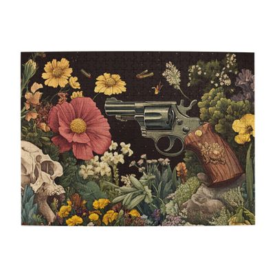 CDSASHCA 500 Pieces of Adult Wooden Puzzle - Timeless Revolver Design, Craft for Mental Stimulation,Pcs Fit Together PerfectlyEnjoy Solving Process,Gifts for Friends and Family