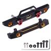 2Pcs Metal Front & Rear Bumper Set for Axial SCX24 AXI90081 1/24 RC Crawler Car Upgrade Parts view 1