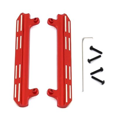 for XIAOMI Suzuki JIMNY Metal Side Pedal Sliders RC Car Upgrade Accessories 1/16 RC Crawler Car Parts(Red)