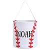 Baseball Easter Basket - Personalized Sport Easter Basket, Custom Name Canvas Baseball Basket for Easter Halloween, Personalized Gift for Baseball Lovers view 1
