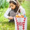 Baseball Easter Basket - Personalized Sport Easter Basket, Custom Name Canvas Baseball Basket for Easter Halloween, Personalized Gift for Baseball Lovers view 4