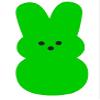 Bunny Keychain | Cute Easter Basket Gift | Colorful 3D Printed Key Ring | Fun Spring Accessories for Bags Backpacks and Keys | Easter Gift for Kids and Adults (Brown) view 3