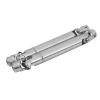 2Pcs Scx10 Steel Universal Drive Shaft with Cvd 110-155Mm for 1/10 Scale Models Rc Car Axial Crawler Tf2 Trx4 view 3