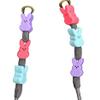 6pk Bunny Hoodie Drawstring Beads | Pack of 6 | Cute Easter Hoodie Accessory | 3D Printed Bunny Beads for Hoodies Sweatpants and Bags | Custom Color Options (Glow in the Dark) view 1