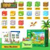 100PCS Magnetic Blocks - Build Mine Magnet World Forest Dinosaur Edition, Sensory STEM Construction Building Toys Kids Games for Toddler Christmas Birthday Gifts for 3 4 5 6 7 8 Years Old Girls & Boys view 3
