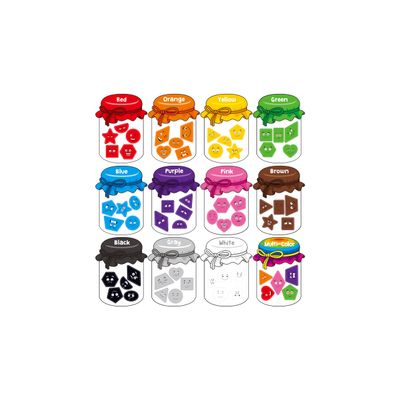 12 Pieces Magnetic Color Sorting Toys, 60 Color & Shape Magnets, Early Educational Sorting Set for Refrigerator Whiteboard Baby Toddlers Kids