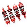 4PCS Aluminum Front & Rear Shocks Upgrade for ARRMA 1/7 Felony 6S BLX Infraction 6S BLX Limitless,Replace#ARA330627 ARA330628 (Red) view 3