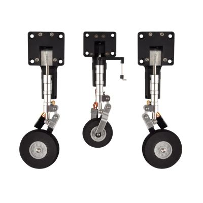 1Set Retractable Landing Gear Retract with Wheels for 3KG RC Model Airplane