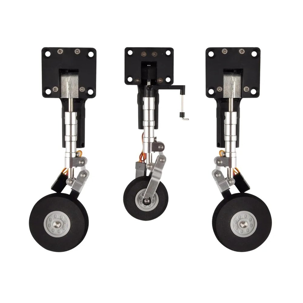 1Set Retractable Landing Gear Retract with Wheels for 3KG RC Model Airplane