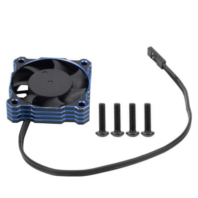 High Speed Electric Motor Cooling Fan 40x40mm 16000RPM 5V9V Fit for 1/10 1/8 1/12 RC (Blue)