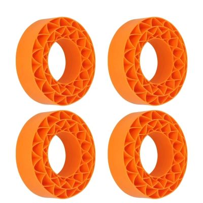 1.9inch 4pcs Tires Insert Silicone Rubber Insert Foam for 1/10 TRX4 SCX10 III(Orange)